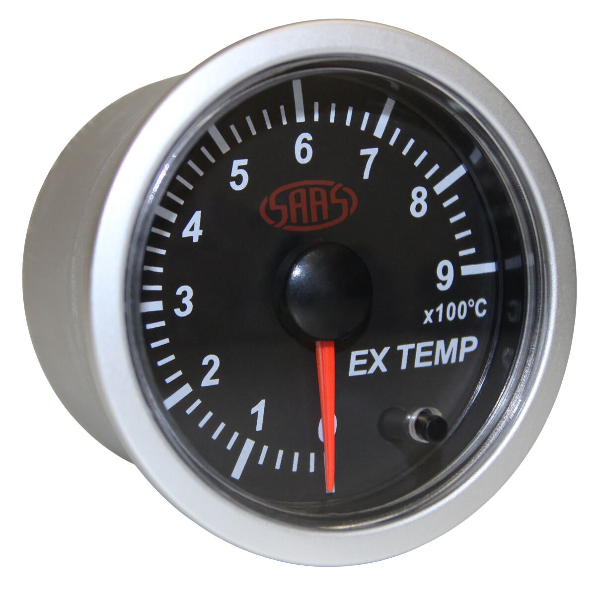 SAAS EXHAUST TEMP GAUGE 0DEG-900DEG 52MM BLACK STREET SERIES, , scaau_hi-res