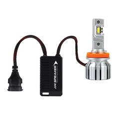 LED H11 HEADLIGHT KIT 12V 50W 5700K 5000LM EACH GLOBE EVO10K, , scaau_hi-res