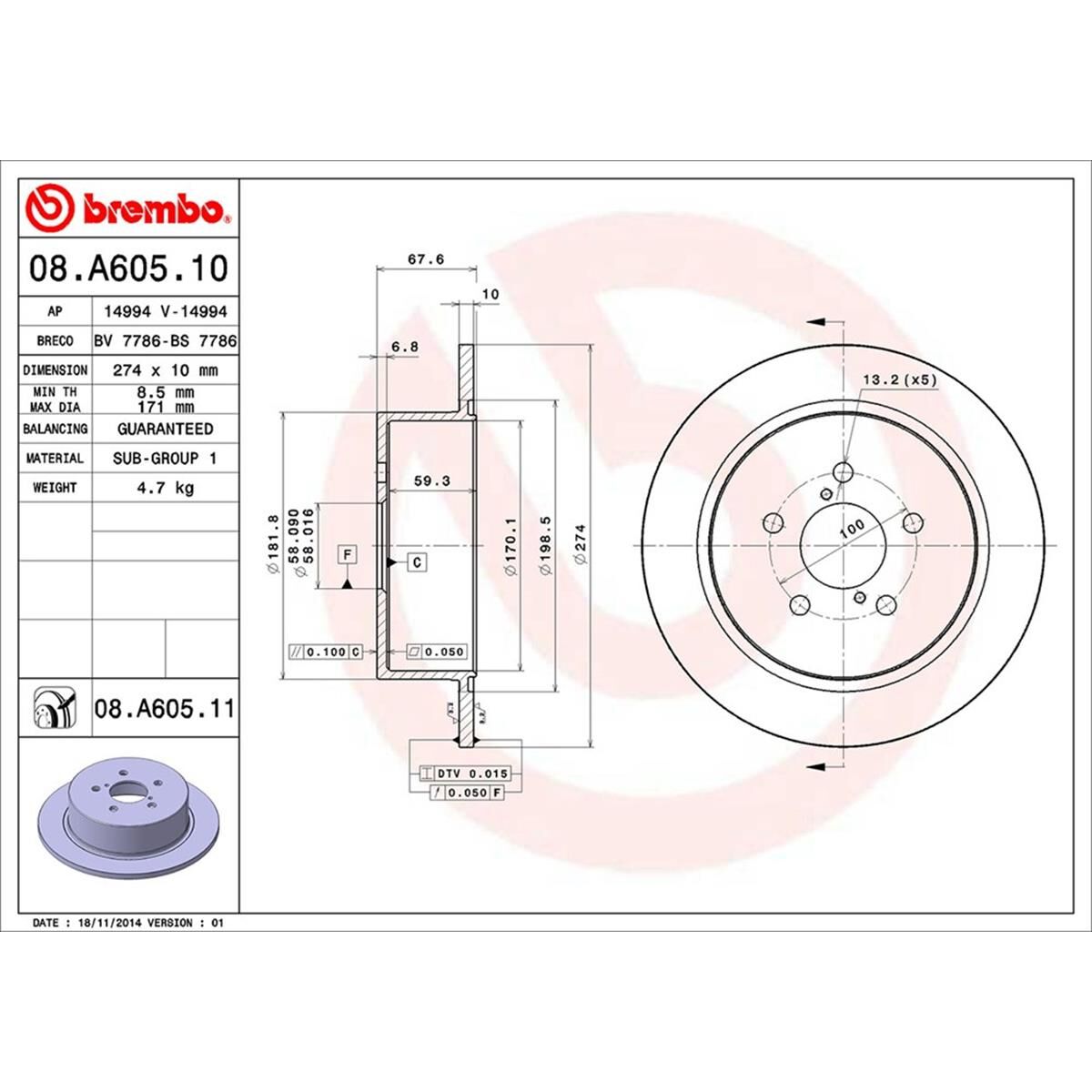 BREMBO DISC ROTOR, , scaau_hi-res