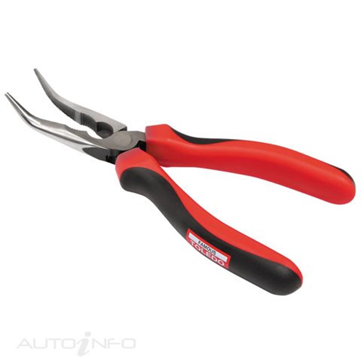 TOLEDO LONG NOSE PLER 210MM 45 DEG BENT, , scaau_hi-res