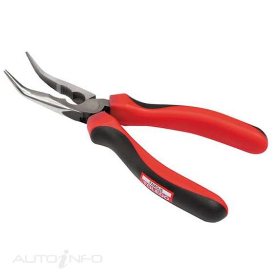 TOLEDO LONG NOSE PLER 210MM 45 DEG BENT, , scaau_hi-res