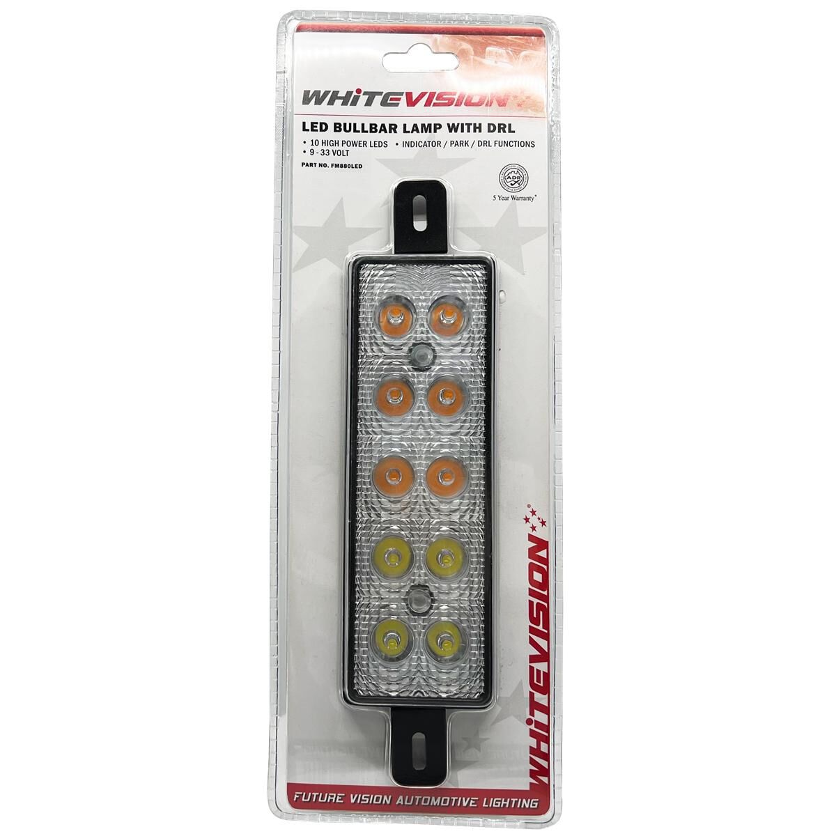 LED BULLBAR LAMP CLEAR LENS INDICATOR / PARK / DRL BLISTER, , scaau_hi-res