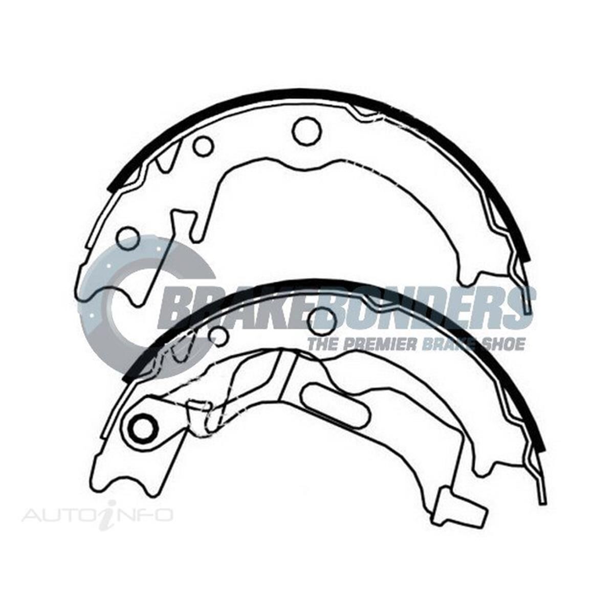 Brake Shoes - Holden Parking Brake 170mm, , scaau_hi-res