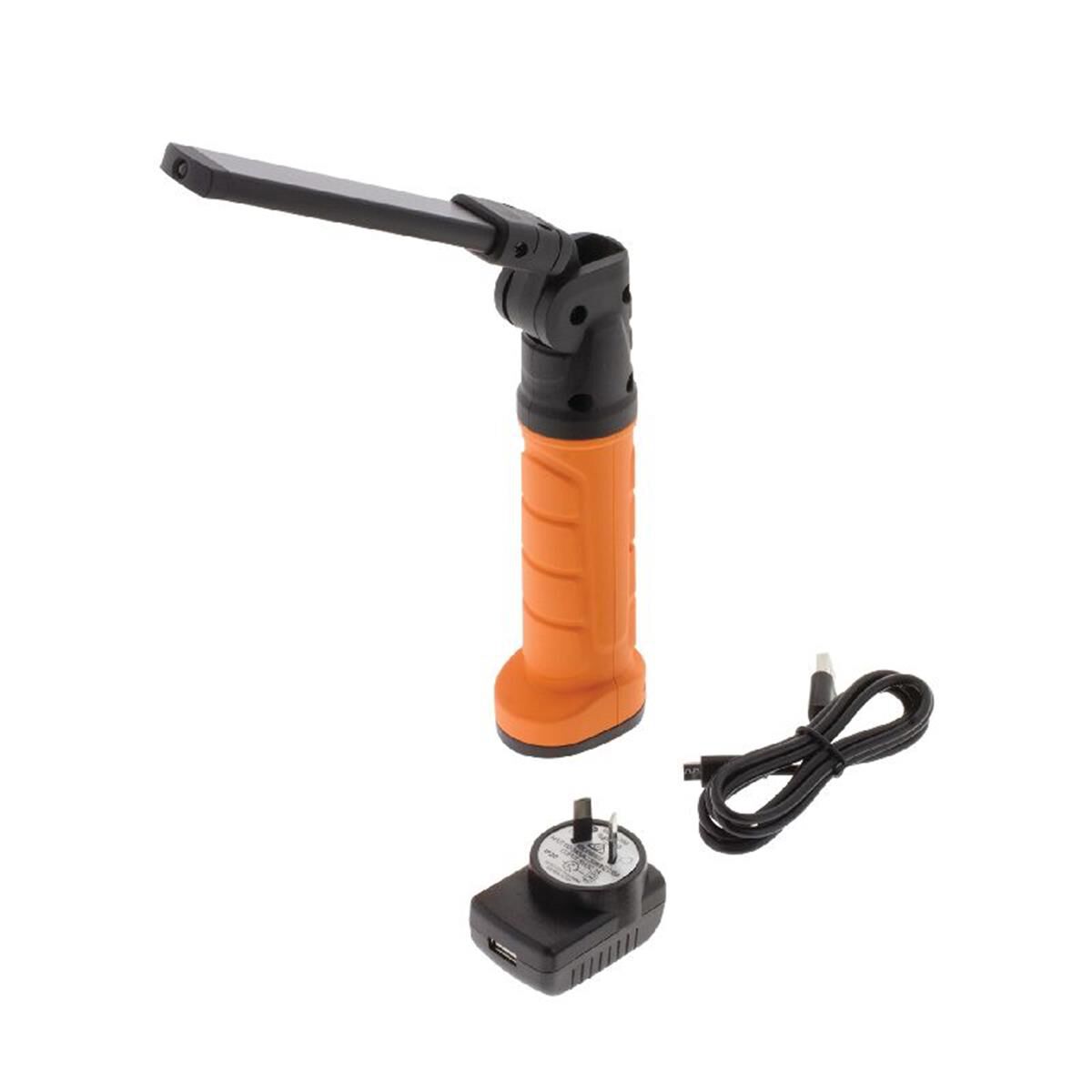 RECHARGBLE COB LED INSPECTION LAMP 600Lmns MAIN 100 LumensTORCH LI-ION BATTERY, , scaau_hi-res