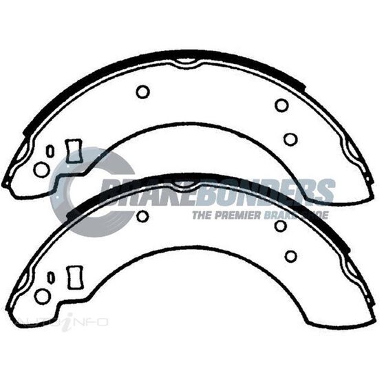Brake Shoes - Ford 228.6mm, , scaau_hi-res