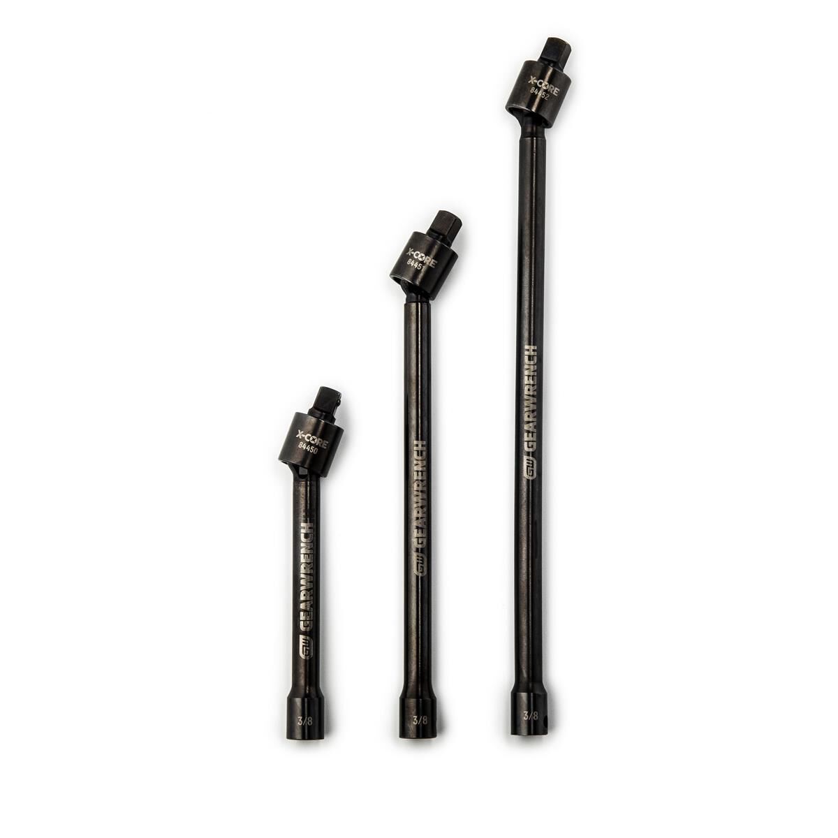 3/8"DR PINLESS IMP UNIV JNT EXT SET 3PC, , scaau_hi-res