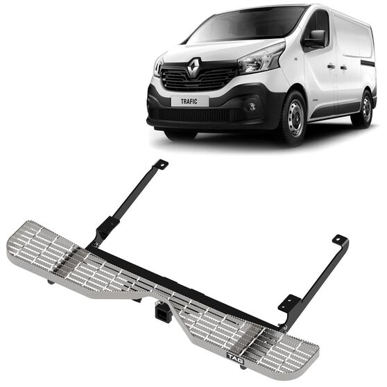 RENAULT TRAFFIC HEAVY DUTY TOWBAR WITH GALVANISED STEP 3 PIECE POWDER COATED, , scaau_hi-res