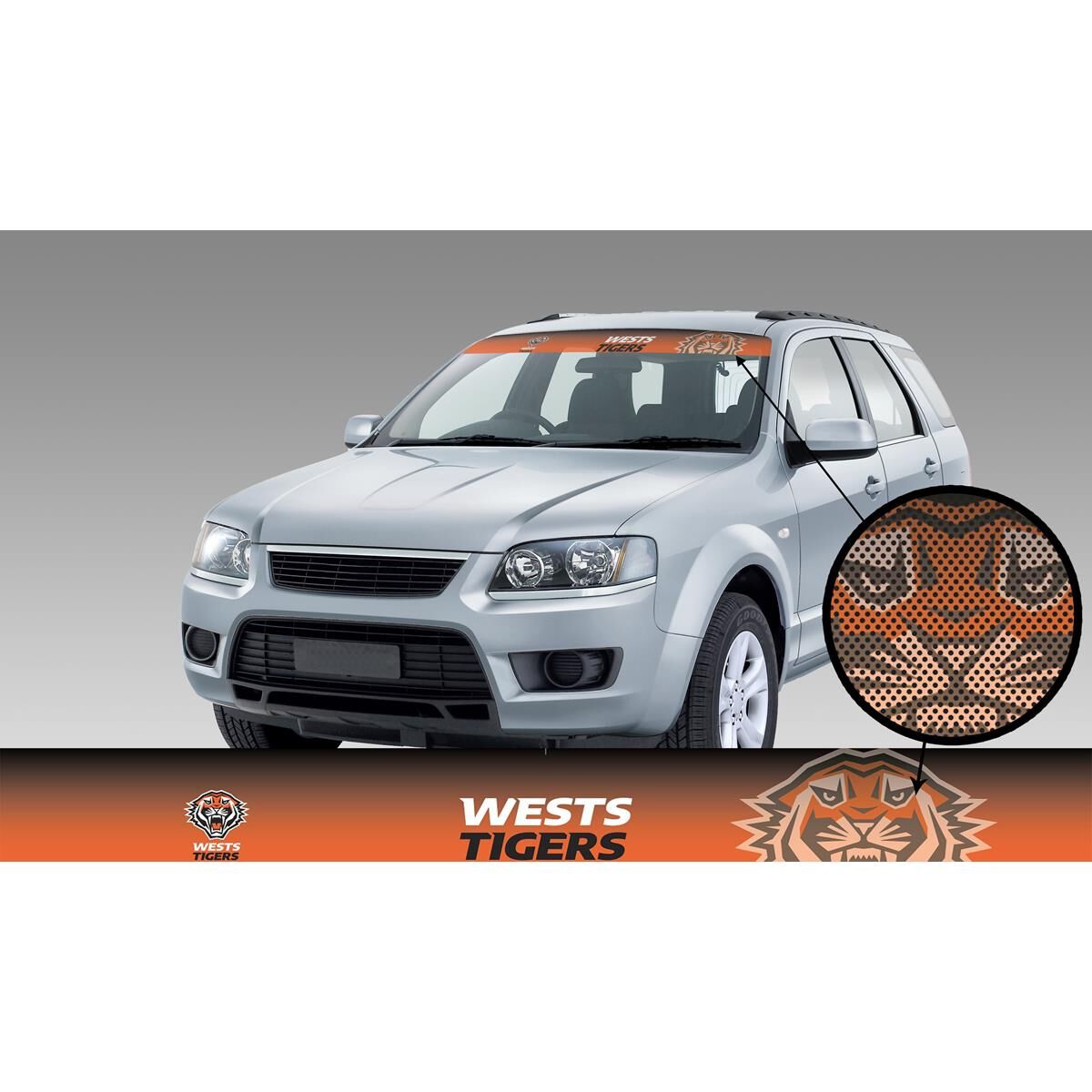 WESTS TIGERS  ITAG SEE-THRU SUN VISOR - RADIANT DESIGN, , scaau_hi-res