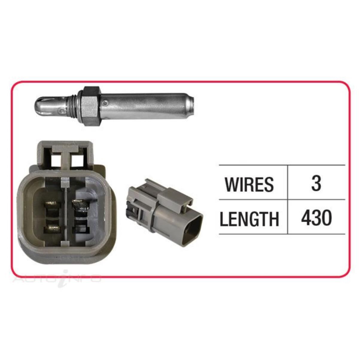 OX SENSOR - NISSAN THREE WIRE TITANIA, , scaau_hi-res