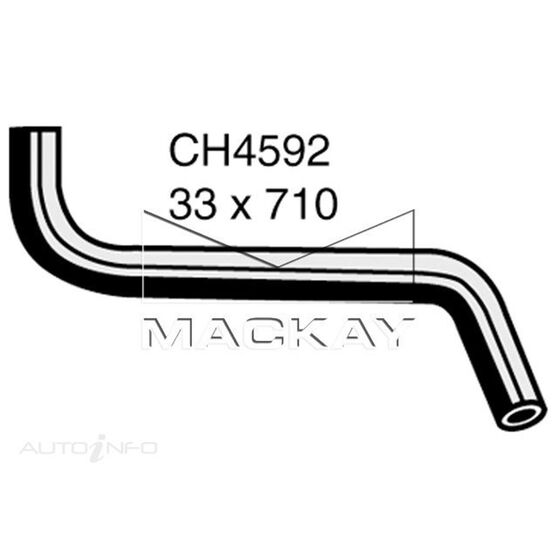 Bottom Hose FIAT X1/9  1.3L (128A) & 1.5L (138A) I4 8V SOHC CARB Petrol (2 of 2) Rear  - Thermostat Housing to LHS Pipe (4 Speed 1.3L 1974 - 1978)*, , scaau_hi-res