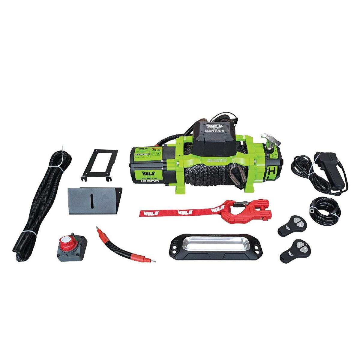 12500LB SYNTHETIC ROPE WINCHHULK GENESIS RECOVERY WINCH HULK, , scaau_hi-res