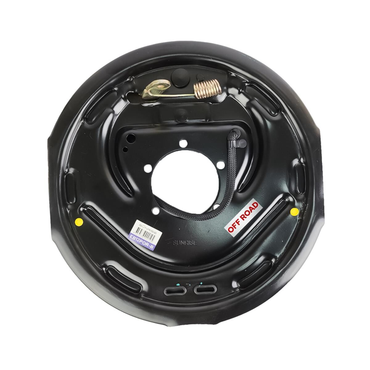 Sunrise 12" Off Road Electric Backing Plate Pre Studded Right Hand Side, , scaau_hi-res