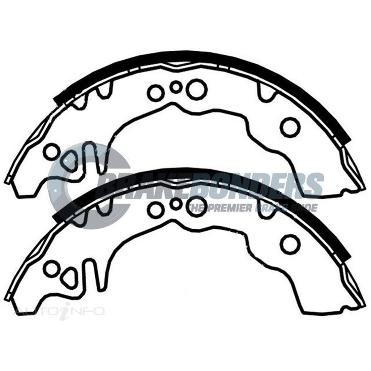 Brake Shoes - Daihatsu 180mm, , scaau_hi-res