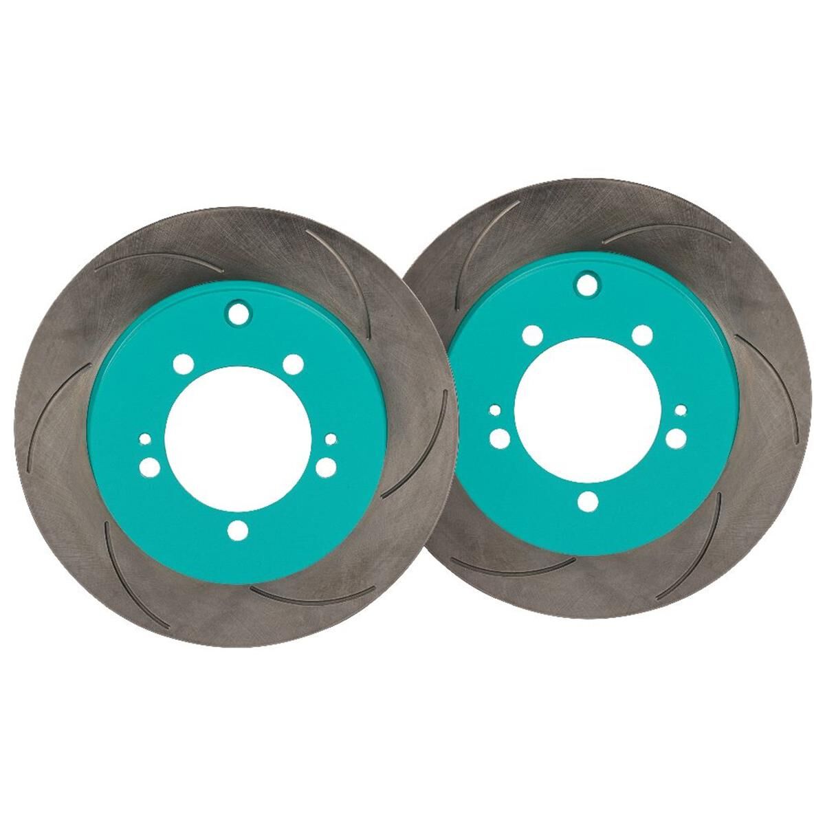 PROJECT MU BRAKE ROTORS PAIR SCR PURE PLUS6 GREEN 284X20MM, , scaau_hi-res