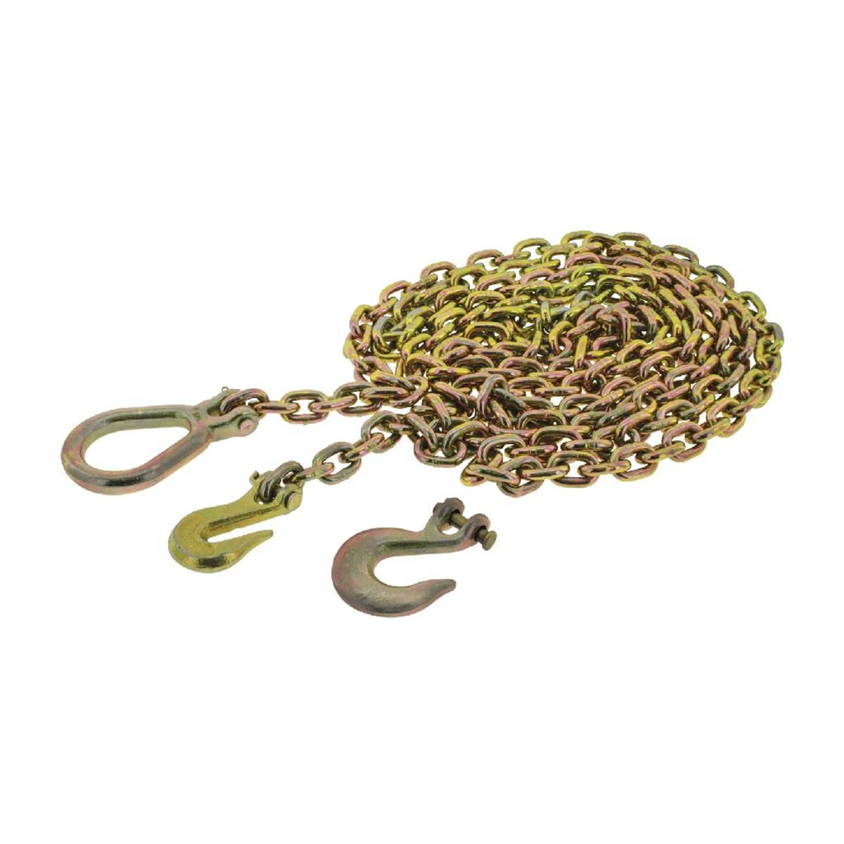 DRAG CHAIN 8mm x 5m 8000kg MATERIAL G70 20Mn2 W/3 HOOKS  STORED IN BUCKET, , scaau_hi-res