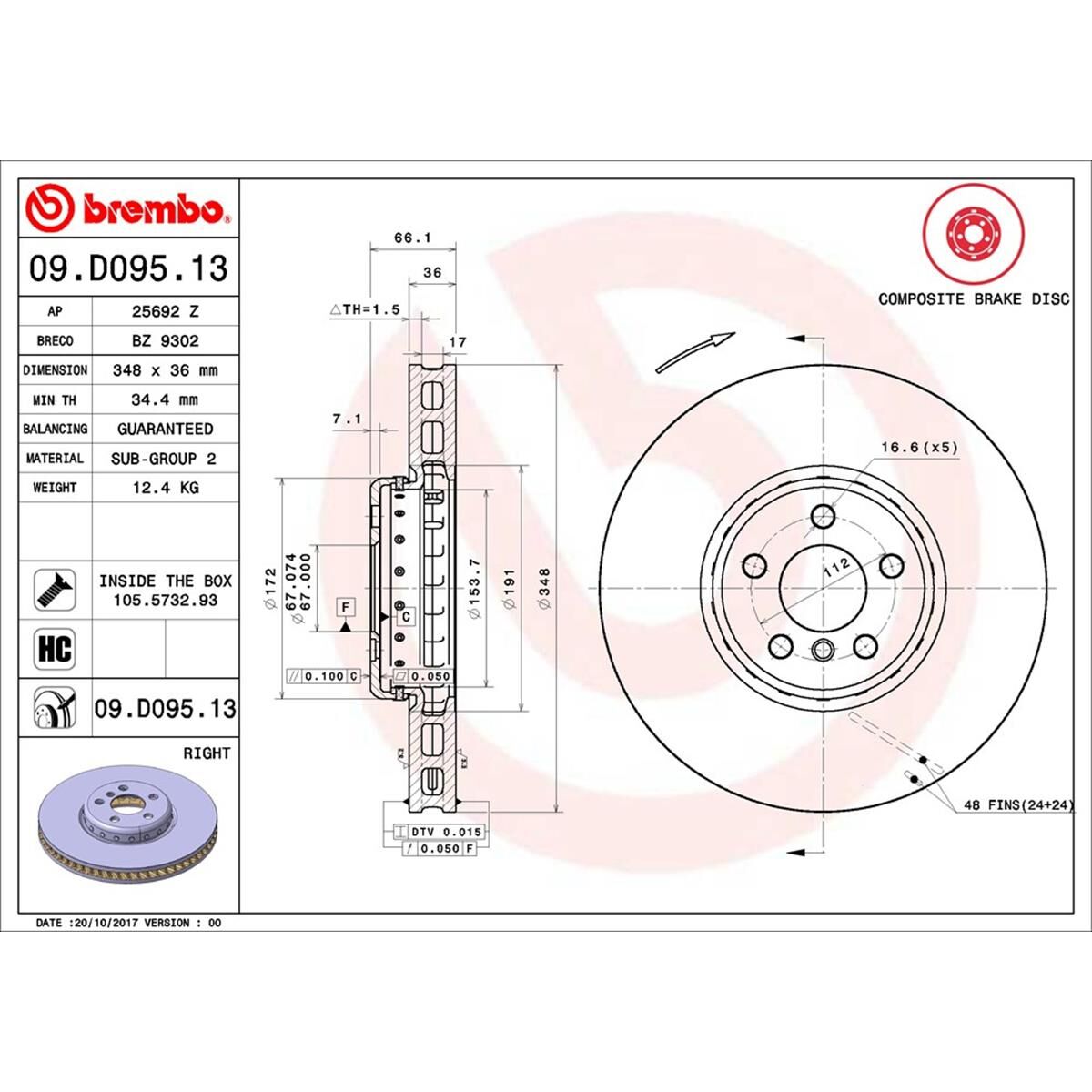 BREMBO DISC ROTOR, , scaau_hi-res