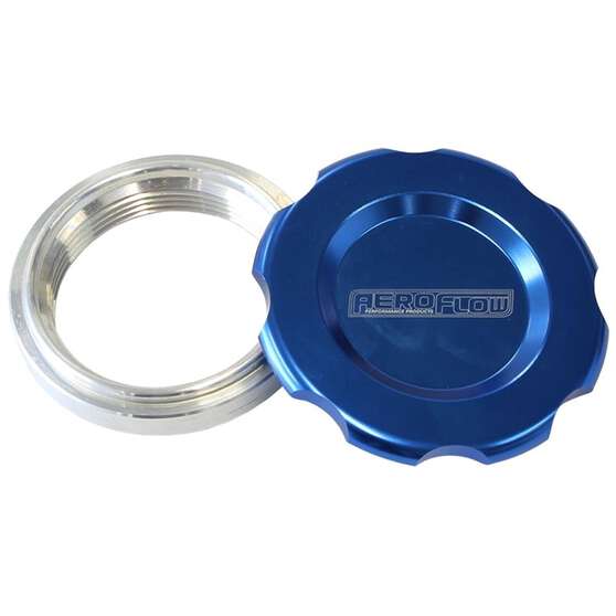 3" WELD BUNG AND BLUE CAP, , scaau_hi-res