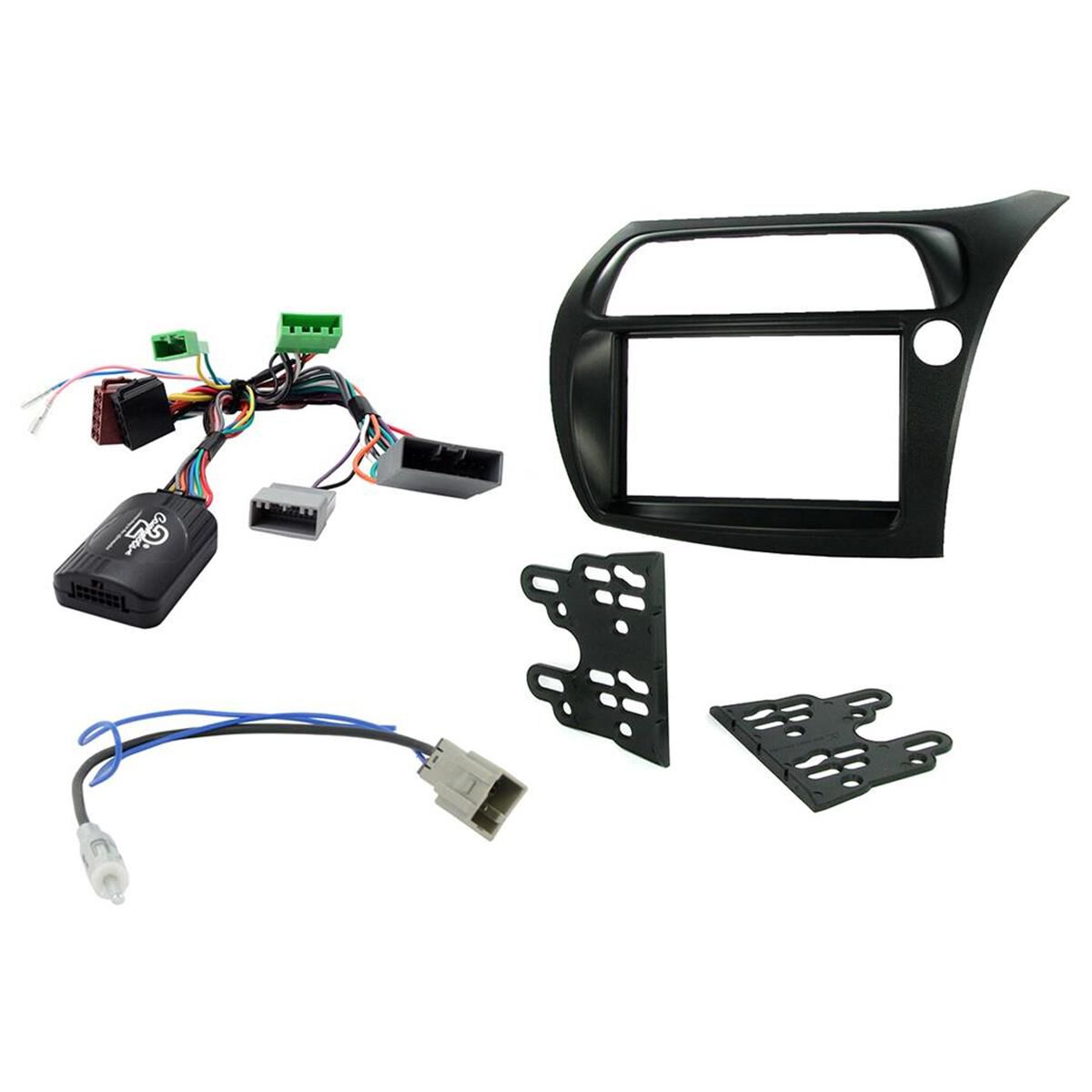 INSTALL KIT TO SUIT HONDA CIVIC HATCH (BLACK), , scaau_hi-res