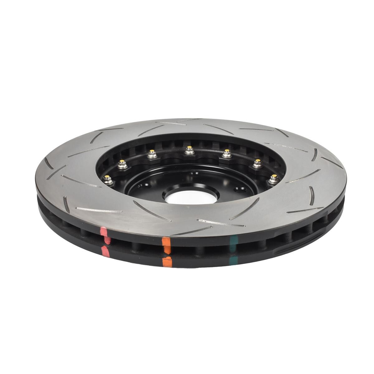 5000 FULLY ASSEMBLED 2-PIECE BLACK HAT T3 SLOT KP [ SUBARU WRX STI 4 PISTON UPGRADE 02-11 ], , scaau_hi-res