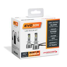 LED H7 HEADLIGHT KIT 12V 50W 5700K 5000LM EACH GLOBE EVO10K, , scaau_hi-res