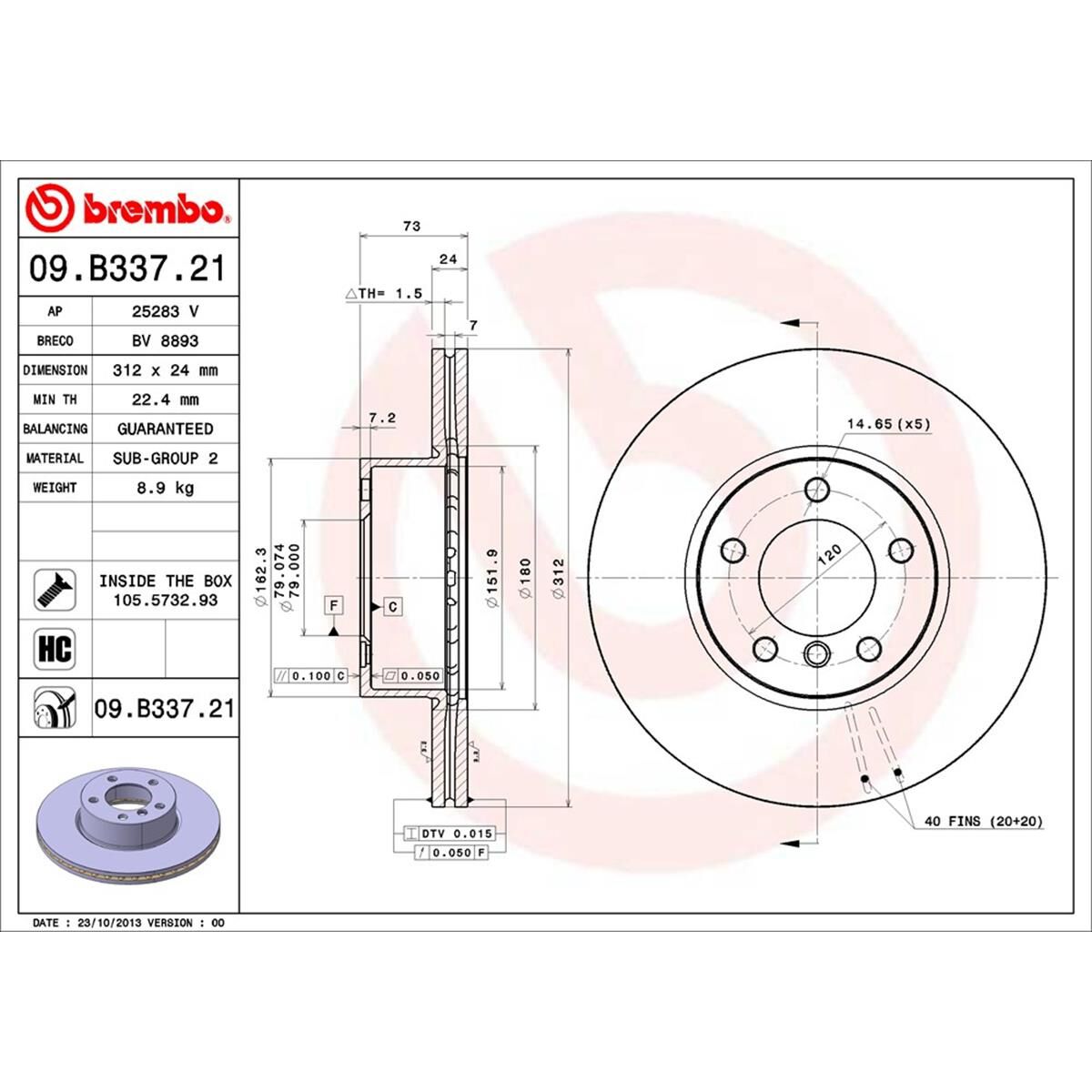 BREMBO DISC ROTOR, , scaau_hi-res
