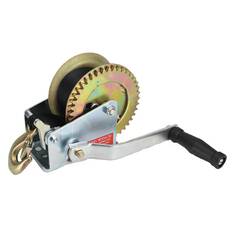 Sunrise Hand Winch 1200lbs (544kg) 8m Strap ZINC, , scaau_hi-res
