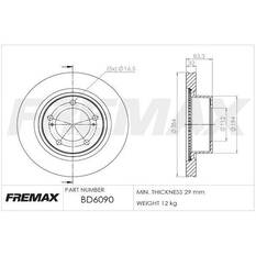 FREMAX+PRO-LINE BRAKE BUNDLELANDCRUISER VDJ200 4.4L 2015- TOYOTA FRONT 354MM, , scaau_hi-res