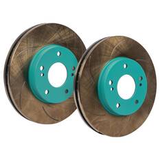 PROJECT MU BRAKE ROTORS PAIR SCR PURE PLUS6 GREEN 280X30MM, , scaau_hi-res