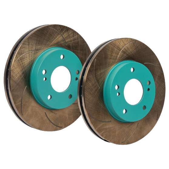 PROJECT MU BRAKE ROTORS PAIR SCR PURE PLUS6 GREEN 280X30MM, , scaau_hi-res