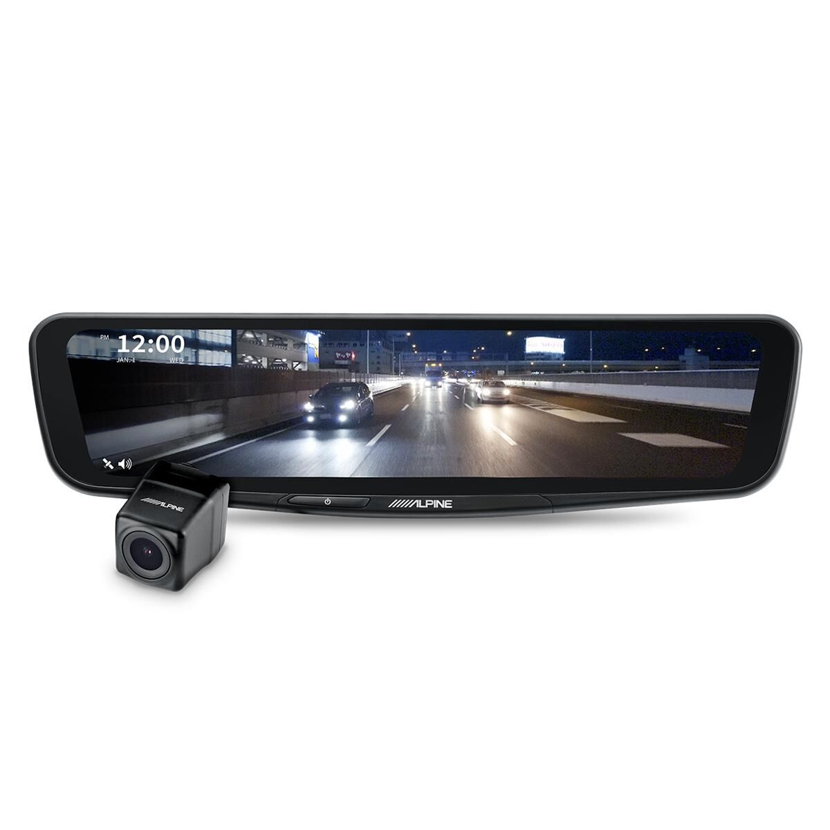 12" DIGITAL E-MIRROR WITH REAR CAMERA, , scaau_hi-res