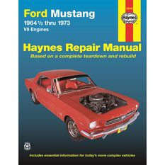 FORD MUSTANG HAYNES REPAIR MANUAL COVERING V-8 ENGINES FOR MUSTANG, MACH 1, GT, SHELBY, AND BOSS FOR 1964 1/2 THRU 1973, , scaau_hi-res
