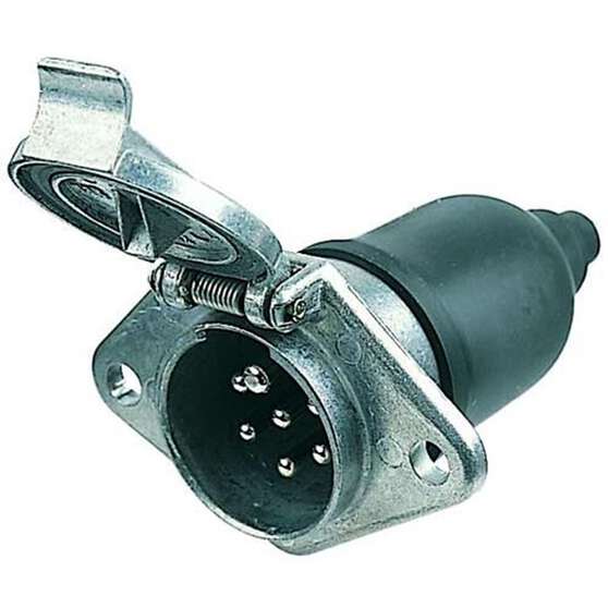 TRAILER SOCKET H/DUTY 7 PIN, , scaau_hi-res