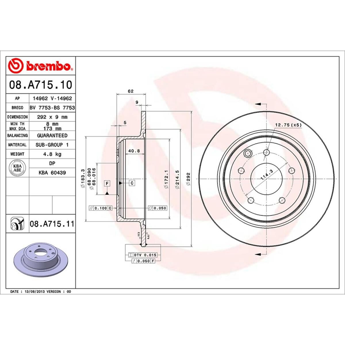 BREMBO DISC ROTOR, , scaau_hi-res