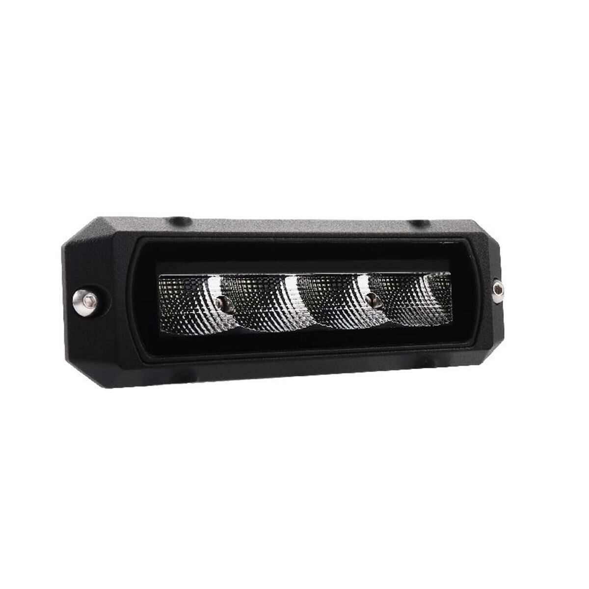 RCTNGLE LED WORKLAMP / REVERSE LMP 80x60Deg 9-36V 24W 4 LEDs BLK HSNG 3,200Lmns, , scaau_hi-res