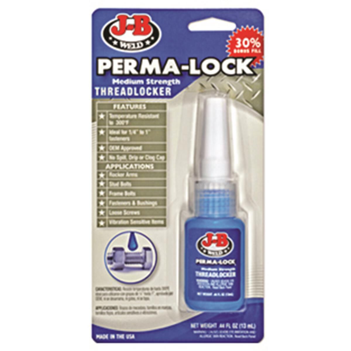 JB WELD PERMA-LOCK MID STRENGTH 13ML, , scaau_hi-res