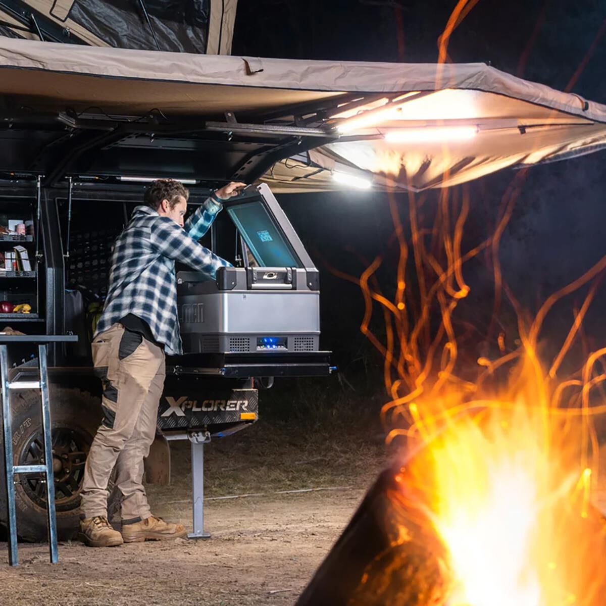 2 BAR TRI-COLOUR LED CAMP LIGHT KIT, , scaau_hi-res