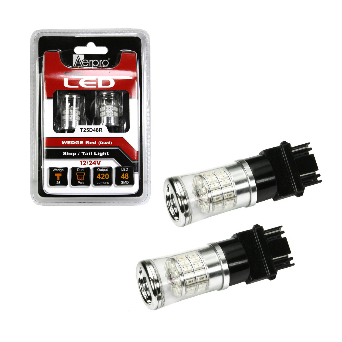 48 X SMD T25D WEDGE - RED, , scaau_hi-res