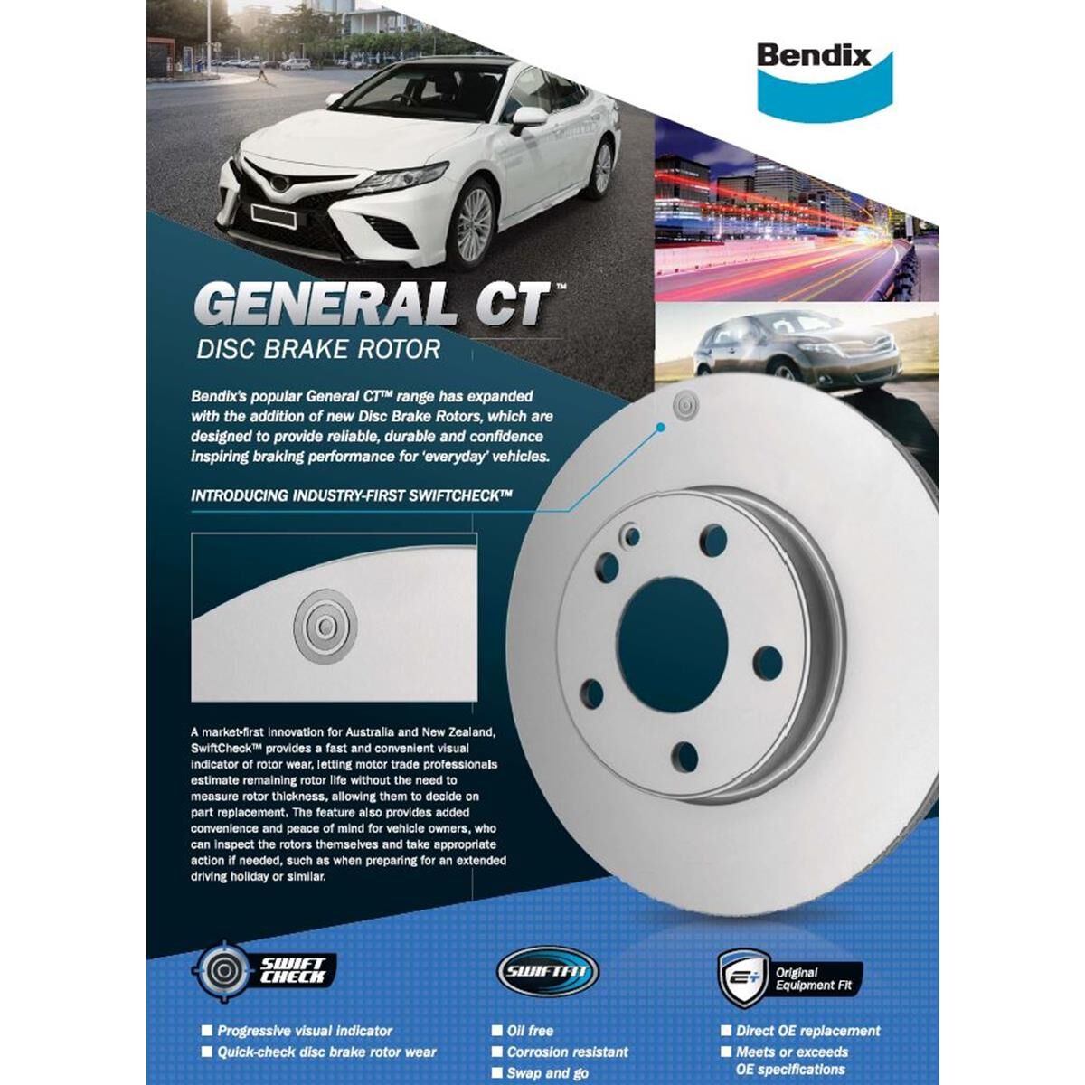 Bendix GCT Brake Rotor - BR2873 GCT, , scaau_hi-res