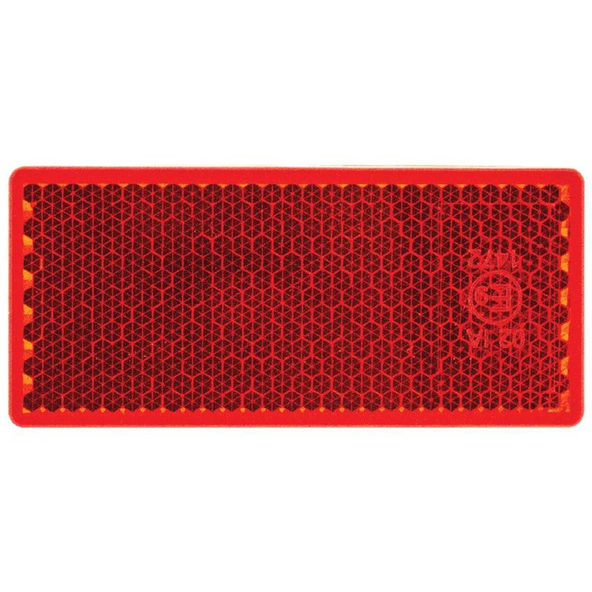 PKT 20 RED REFLEX REFLECTORSELF ADHESVE MOUNTING BASE 70 x 30 x 6mm, , scaau_hi-res