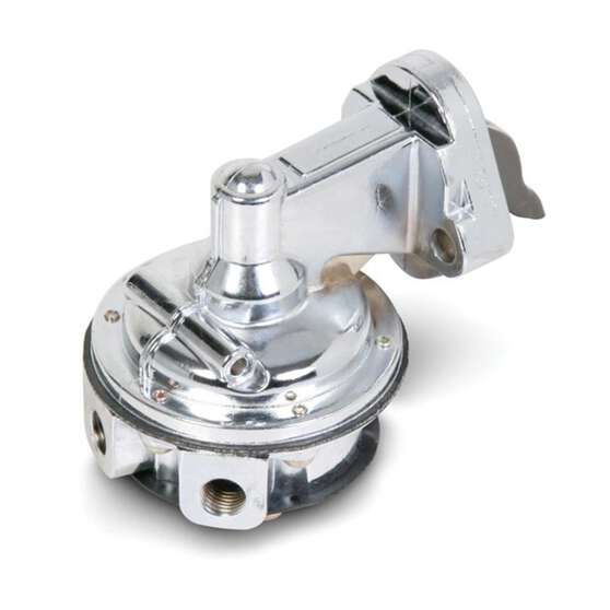 CHEV S/B HI-VOL.MECH FUEL PUMP CHROME MECH STREET PUMP 1/4NPT, , scaau_hi-res