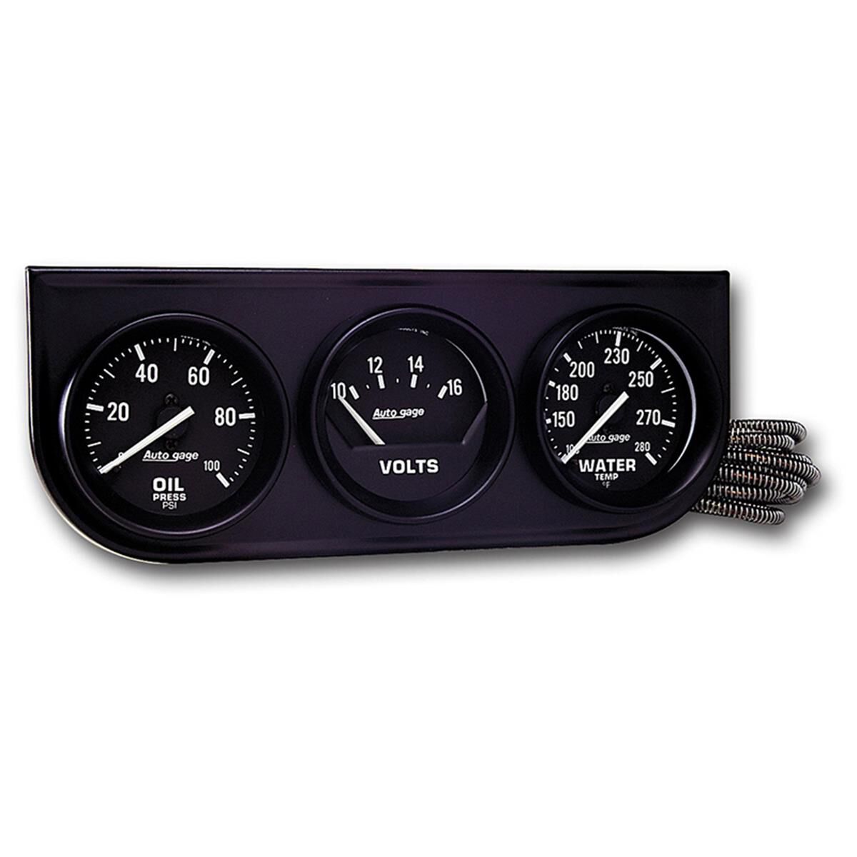 3 GAUGE CONSOLE, 2-1/16" BLACK, , scaau_hi-res