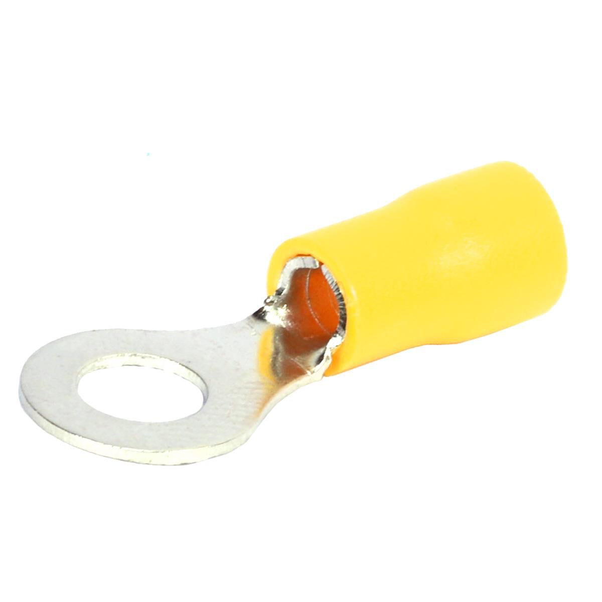 6.4MM O RING TERMINAL YELLOW - 100PCS, , scaau_hi-res