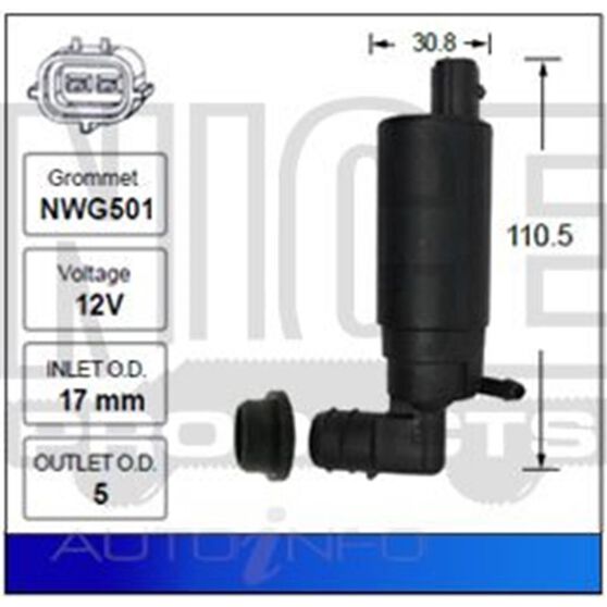 Nice Windscreen Washer Pump NWP906 Supercheap Auto