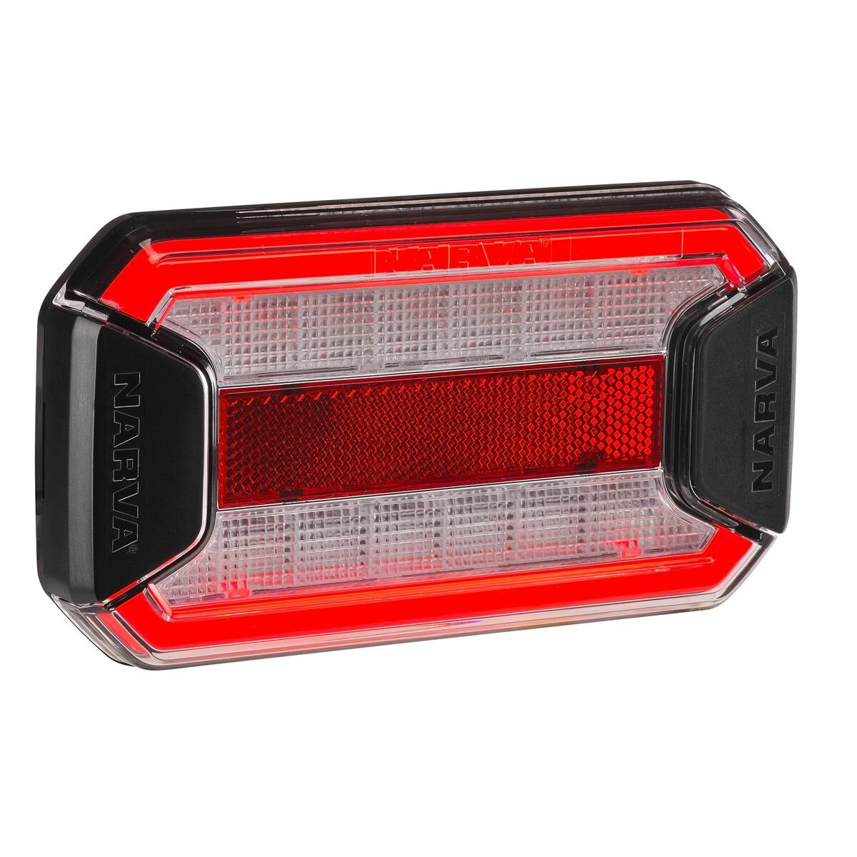 Narva 9-33 Volt LED Stop/Tail Lamp with In-Built Reflector, Clear Lens and 0.5m of Hard-Wired Cable, , scaau_hi-res