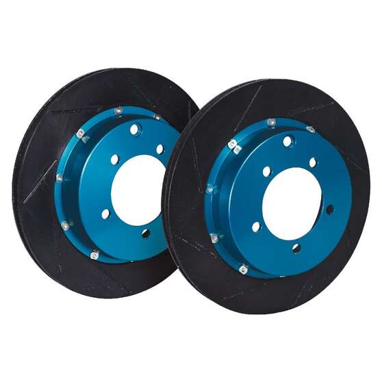 PROJECT MU BRAKE ROTORS PAIR SCR-PRO 2 PIECE GREEN 300X22MM, , scaau_hi-res
