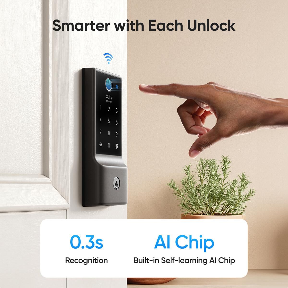 EUFY SECURITY C220 SMART LOCK WITH FINGERPRINT READER, , scaau_hi-res