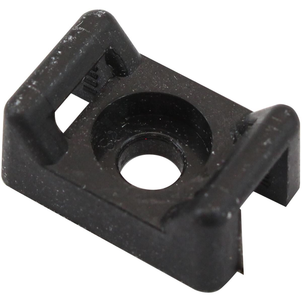 CABLE TIE SCREW MOUNTS 16MM X 10.7MM M3 HOLE PA66 50 PACK, , scaau_hi-res