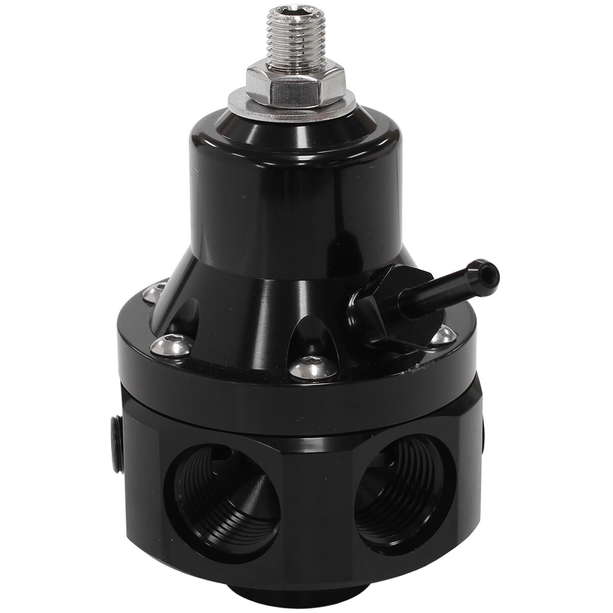 2000HP EFI FUEL PRESSURE REG 4 PORT -8ORB E85 ALCOHOL BLACK, , scaau_hi-res