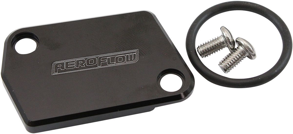 GM LS MAF SENSOR BLOCK OFF PLATE DELETE COVER MASS AIR FLOW AEROFLOW - AF 64-2176BLK, , scaau_hi-res