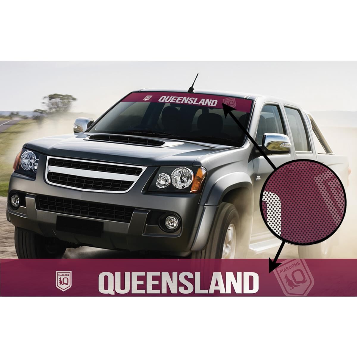 STATE OF ORIGIN: QLD SEE-THRU SUNVISOR, , scaau_hi-res